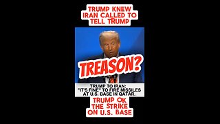 Trump, how is this not treason?? Trump ok missile against U.S. BASE with Iran. treasonous. #Trump