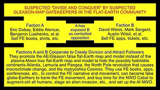 Beware of "Divide & Conquer" by Cabal/NASA-Paid Gleason-Map Gatekeepers in the Flat-Earth Community!