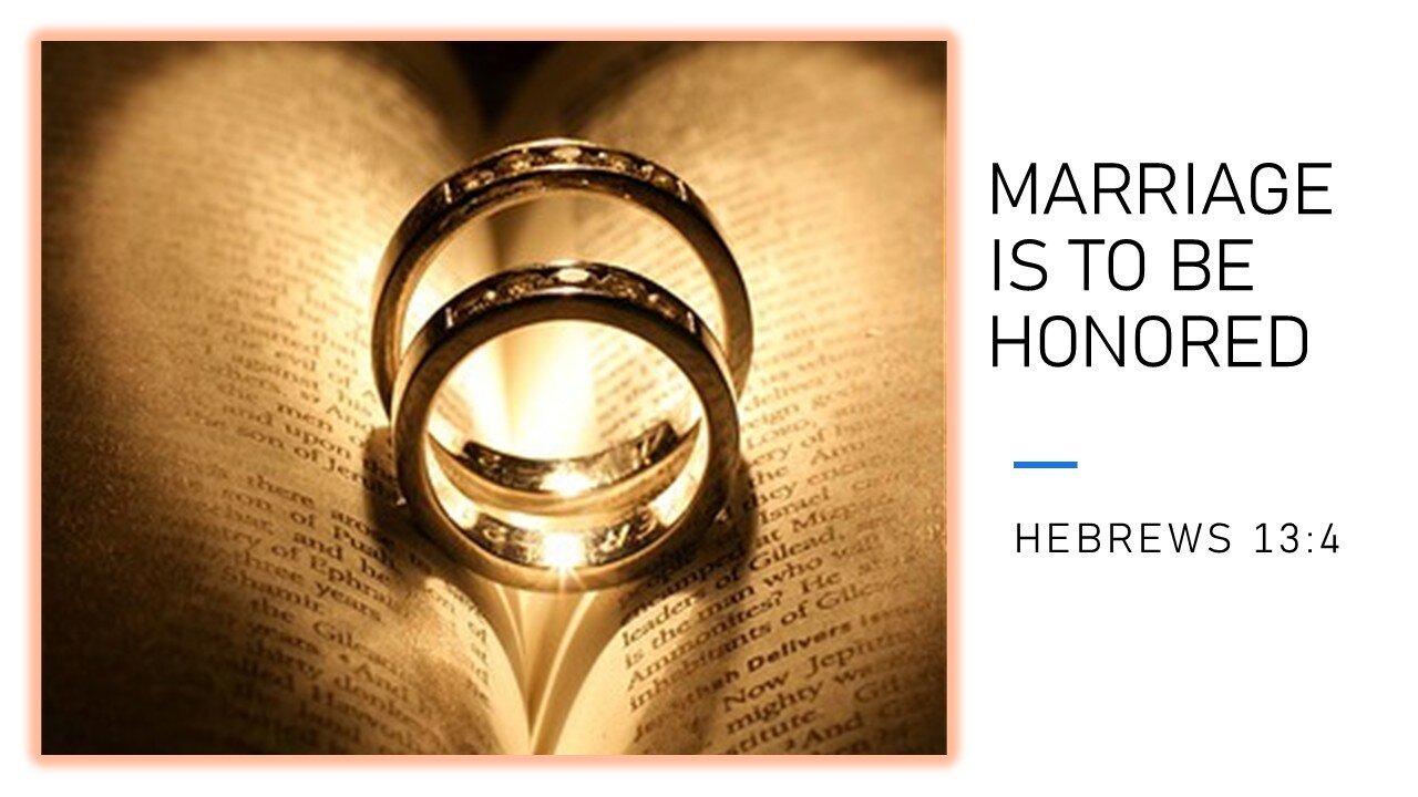 Marriage is to be Honored