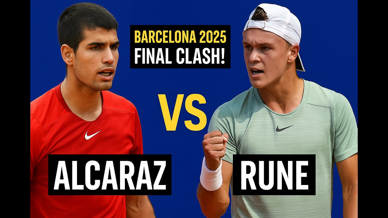 Carlos Alcaraz Dominates Rune in Barcelona 2025 Final 🔥 | Match Highlights HD