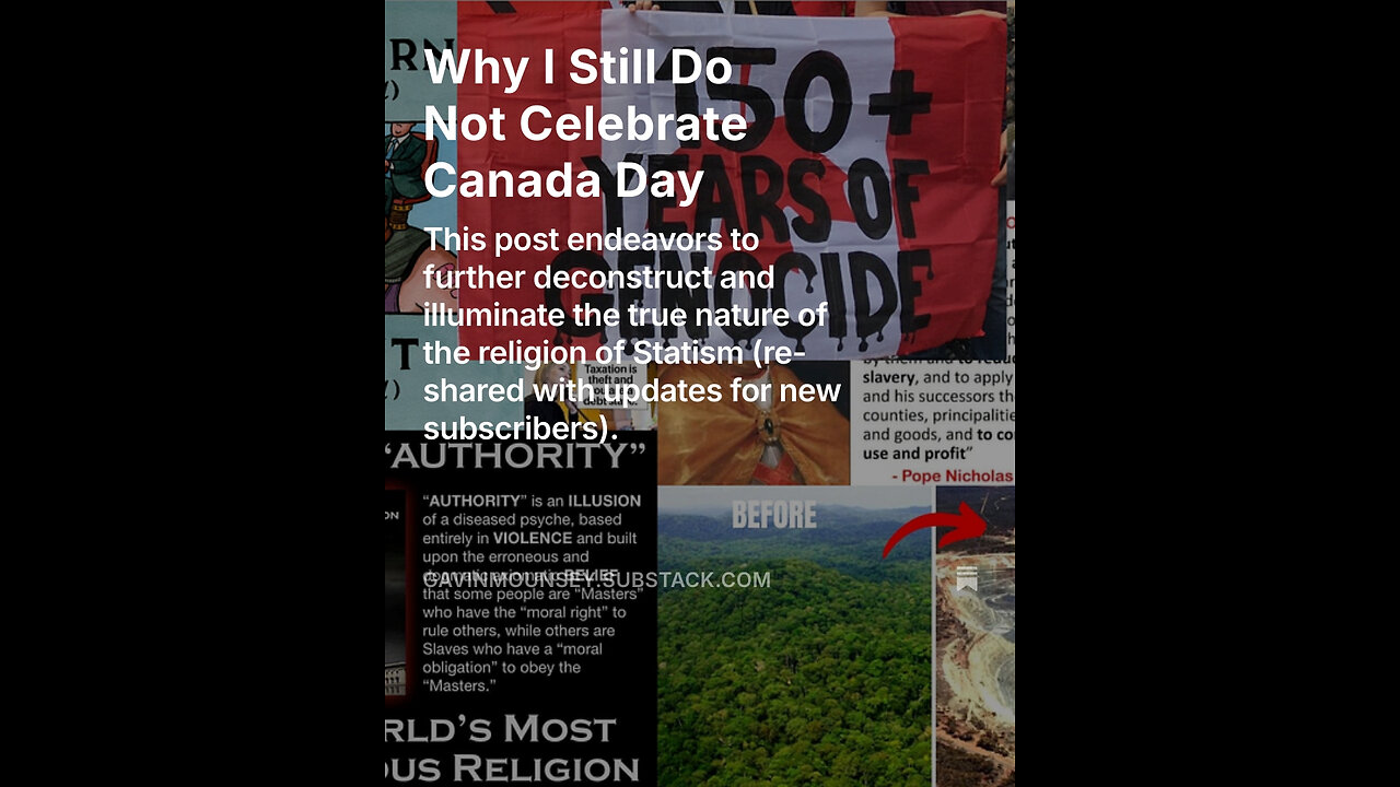 Why I Still Do Not Celebrate Canada Day