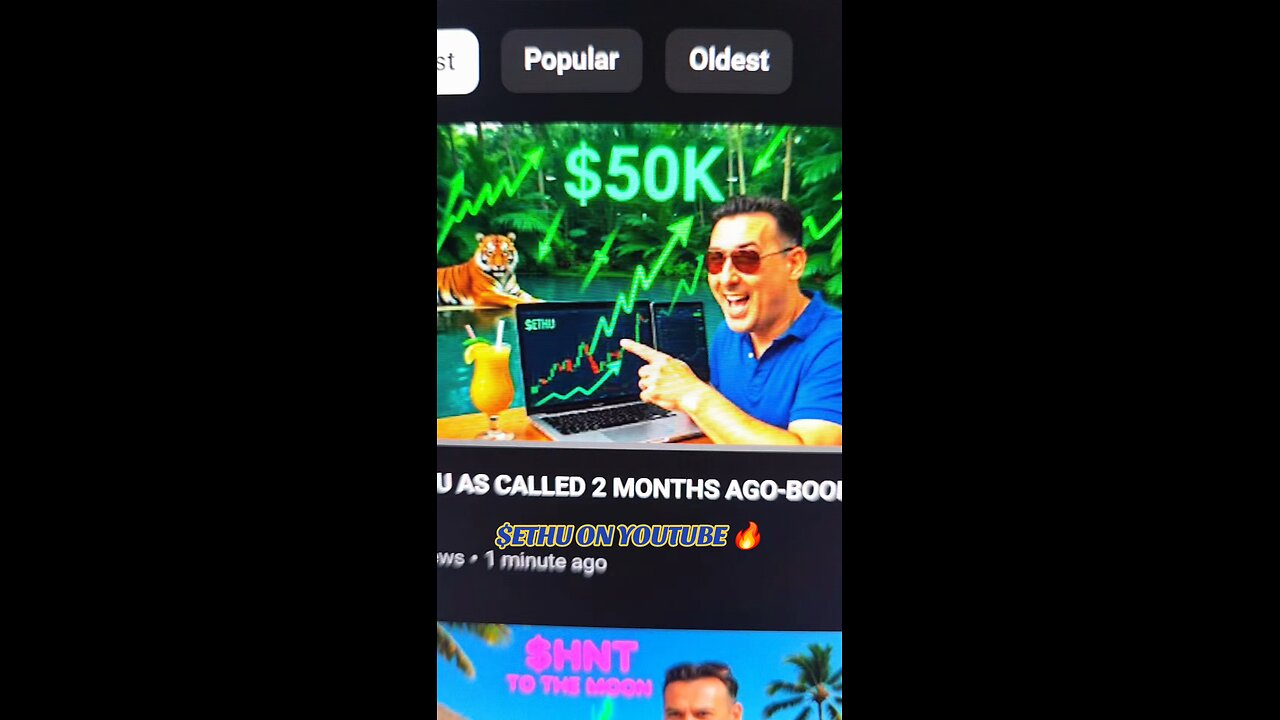 $ETHU ON YOUTUBE 🔥