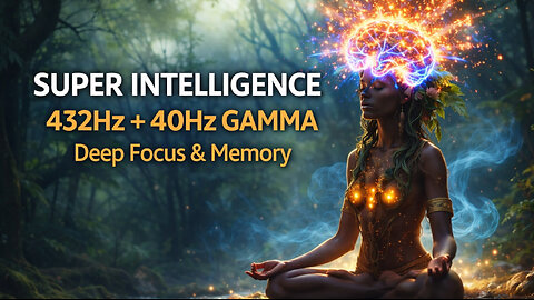 ACTIVATE YOUR BRAIN 🌊 432Hz & 40Hz Nature Ambience | Super Intelligence & Mental Clarity