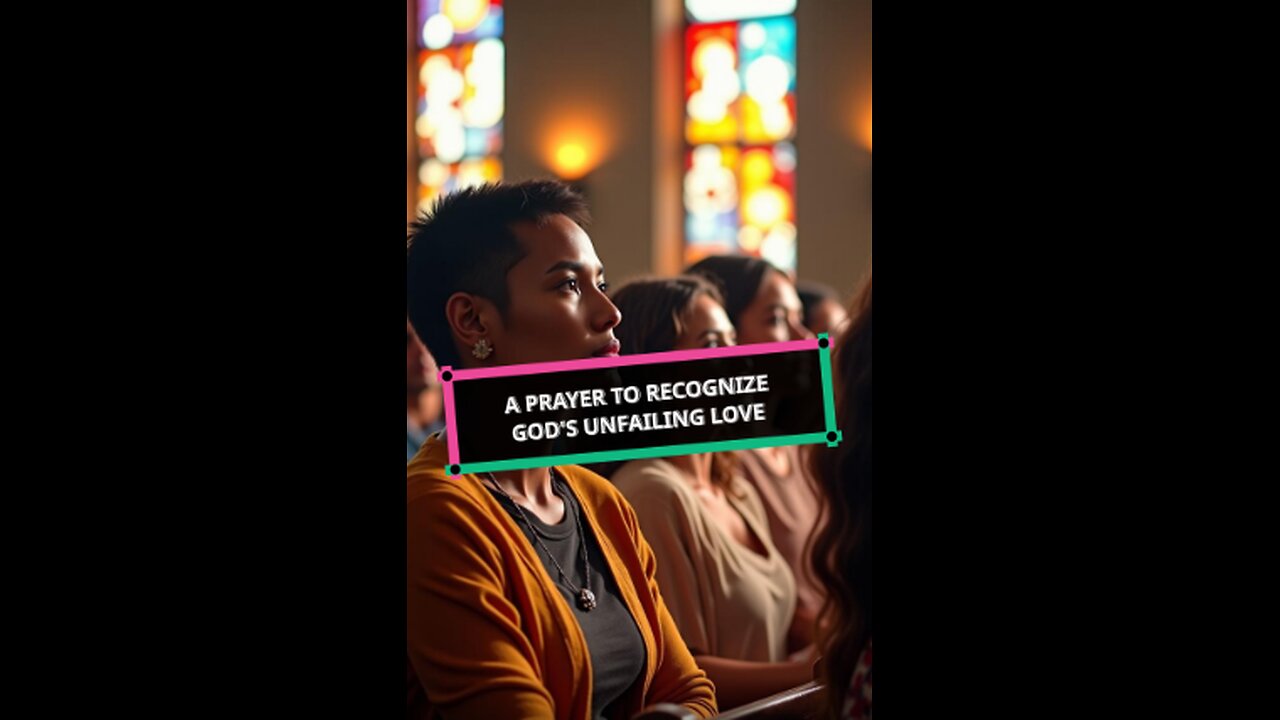 A Prayer to Recognize God’s Unfailing Love