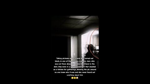 Ghost captured behind friend