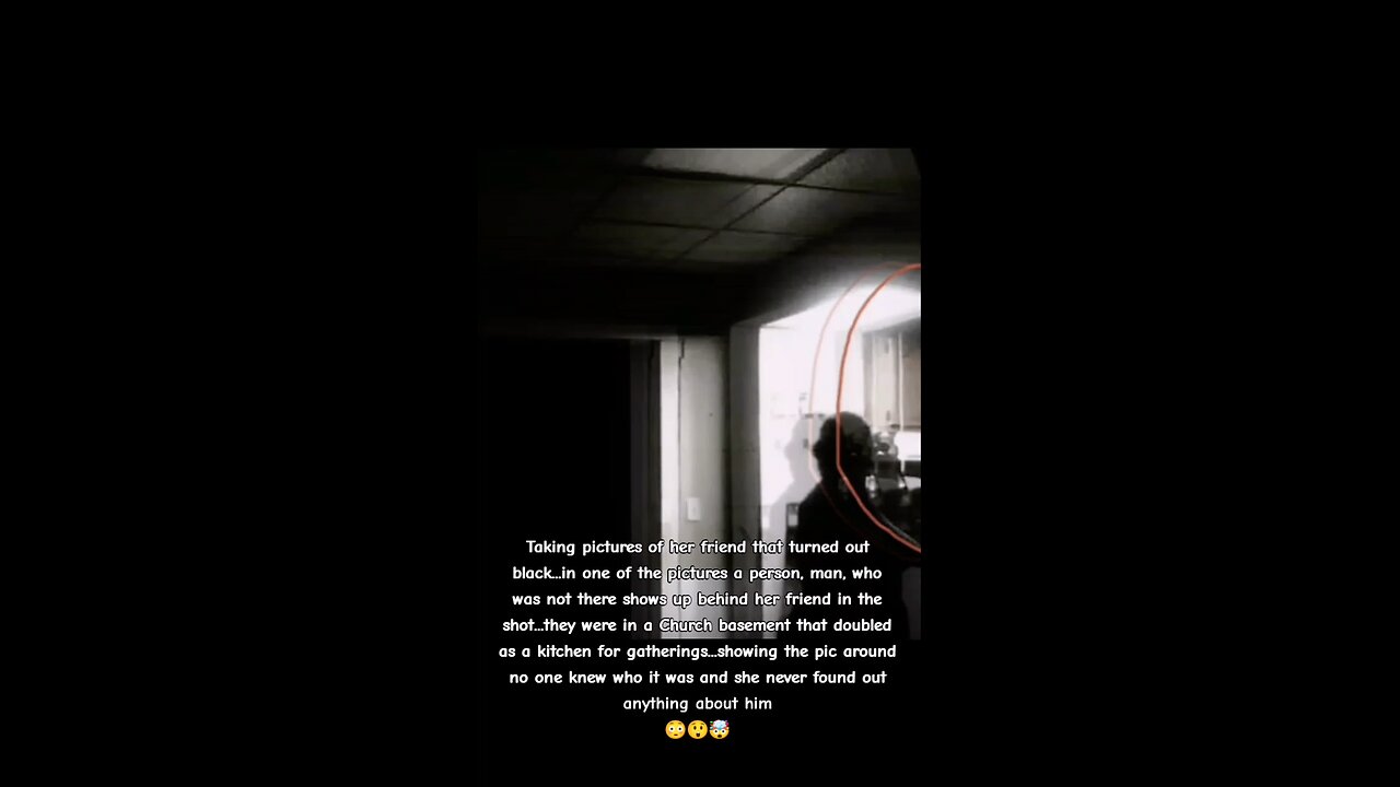 Ghost captured behind friend