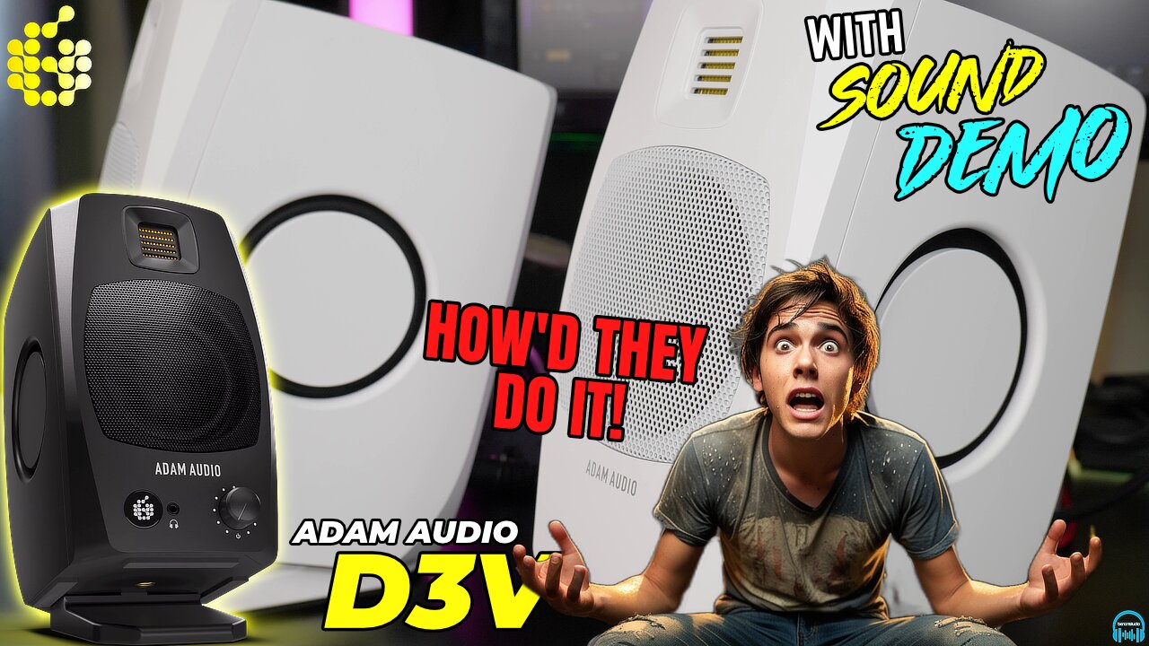 ADAM AUDIO D3V Studio Monitors 🔊 Review and SOUND DEMO [4K]