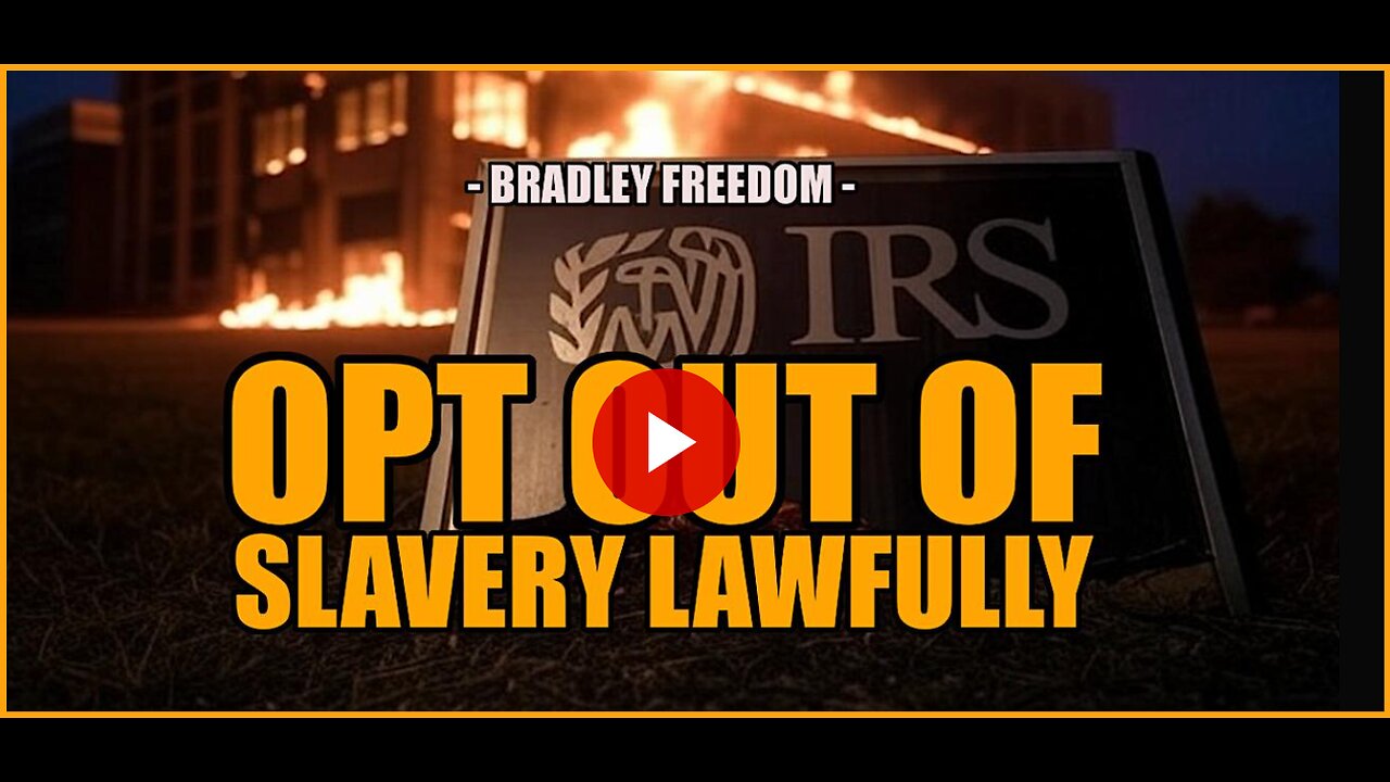 OPT OUT OF TAX SLAVERY, LAWFULLY!! .......