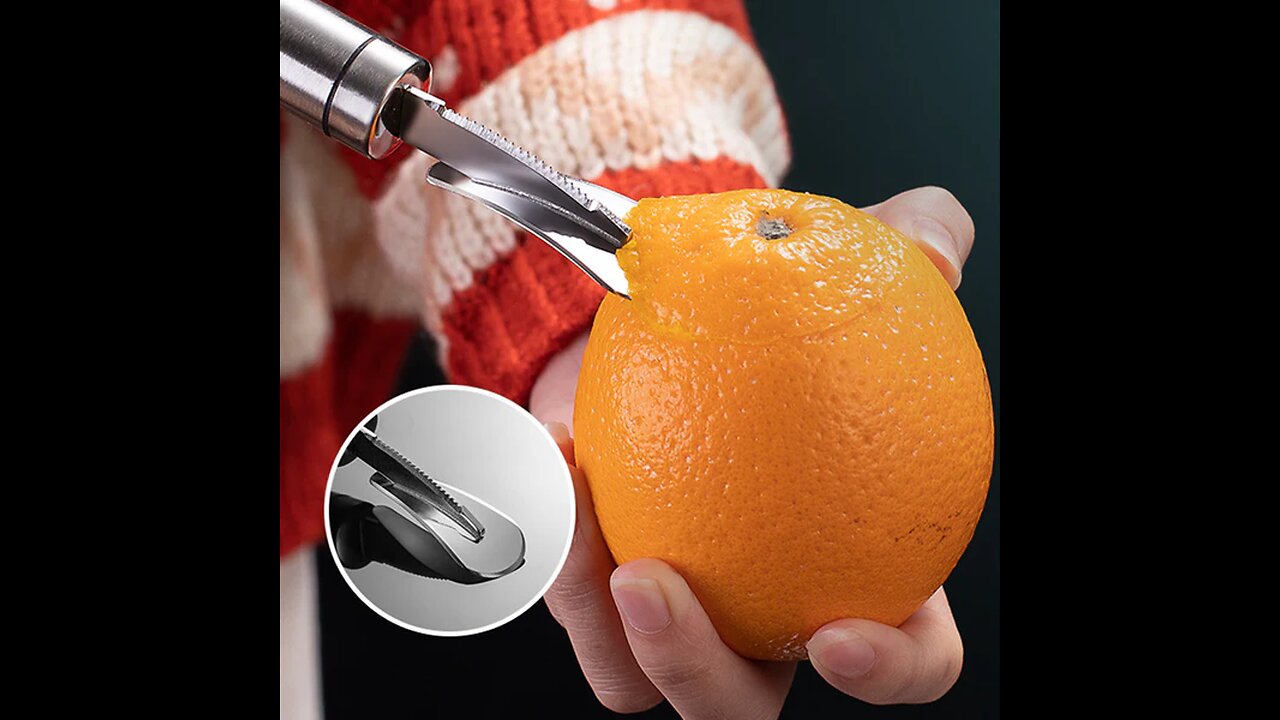 Stainless Steel Handy Orange Citrus Peeler