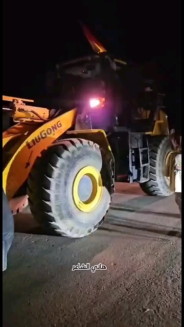 Israel permitted the entry of heavy excavation equipment from Egypt