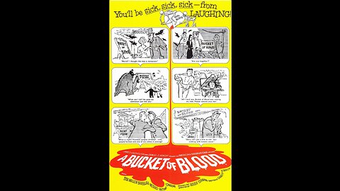 A Bucket of Blood 1959 HD 1080 Full Movie Dick Miller, Barboura Morris, Dir: Roger Corman