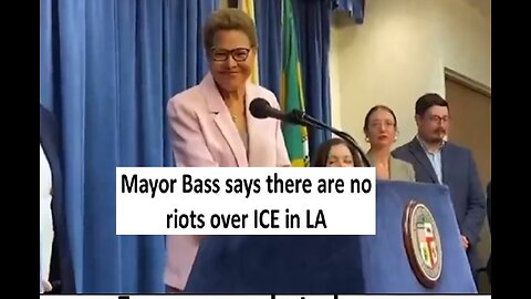 Karen Bass claims riots never happened