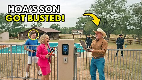 HOA’s Son Calls 911 on Me for a Smart Lock at My Ranch Pool — Didn’t Know He Was Trespassing!