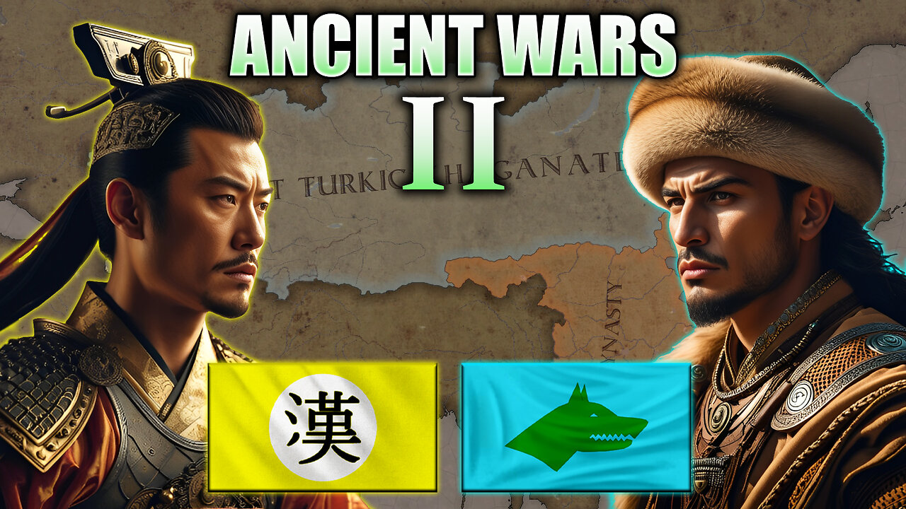 First Turkic Khaganate vs Han Dynasty /ANCIENT Wars II - HOI4 Timelapse