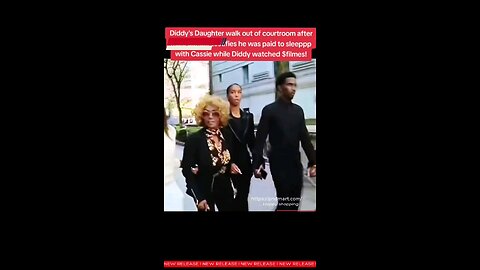Diddy’s Daughter Exits Courtroom After Male Dancer Claims He Was Paid to Sleep with Cassie.