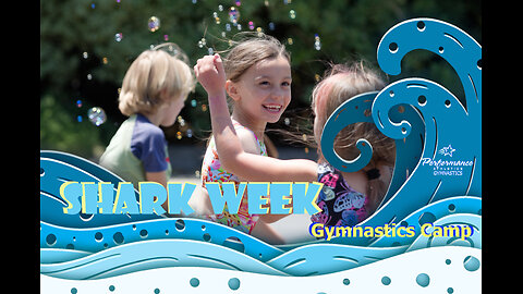 CHOMPIONS splashdown at gymnastics camp! 2025 Shark Week recap