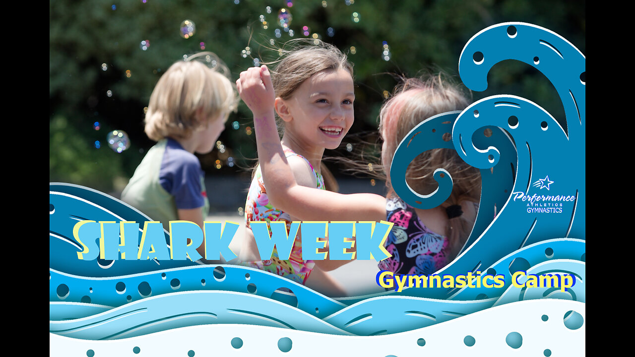 CHOMPIONS splashdown at gymnastics camp! 2025 Shark Week recap