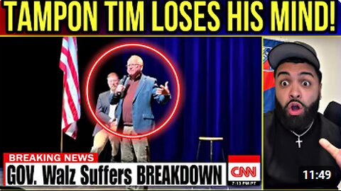 Tim Walz SUFFERS COLLAPSE on Stage When Notices Americans DON'T BELIEVE His Trump LIES Anymore