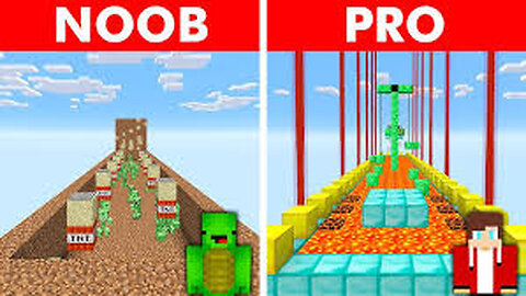 JJ And Mikey NOOB vs PRO - CREATED ROUND PASSAGE inside WATER in Minecraft
