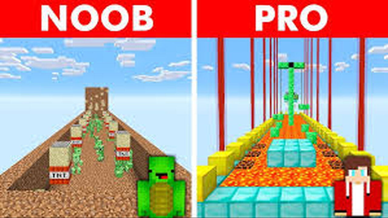 JJ And Mikey NOOB vs PRO - CREATED ROUND PASSAGE inside WATER in Minecraft