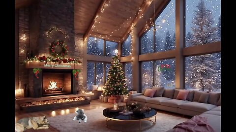 Relax in the Cabin Living Room with the best Christmas Songs.