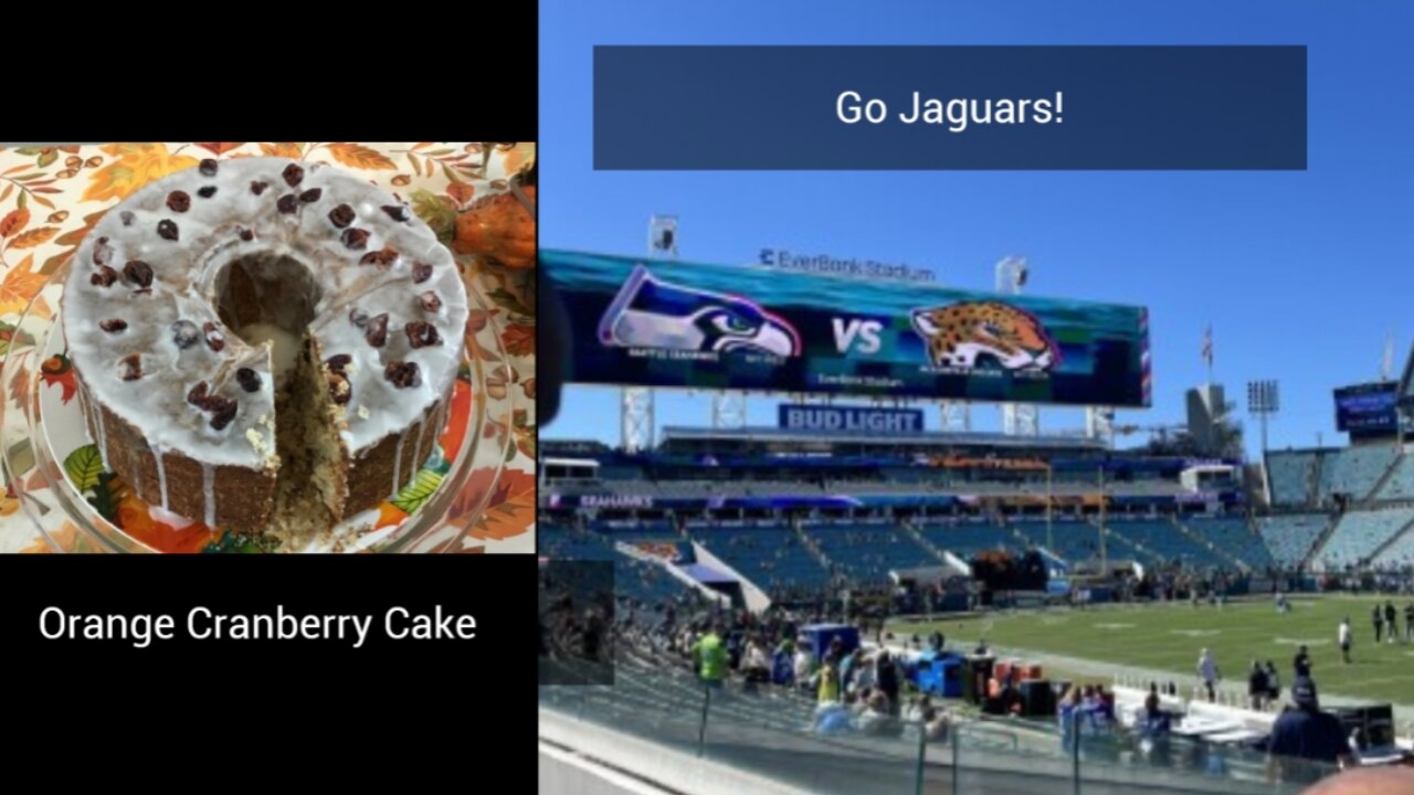 Easy Orange Cranberry Cake Recipe Thanksgiving Step-by-Step Baking While The're at Jaguars Game