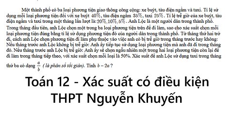 THPT Nguyễn Khuyến: Một thành phố có ba loại phương tiện giao thông công cộng: xe buýt, tàu điện