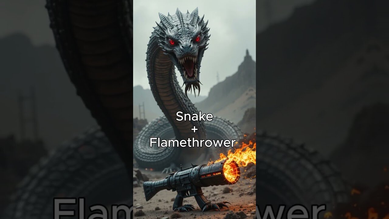 Animals + Weapon Ai fusion. Ai Generated Animal Fusion p1