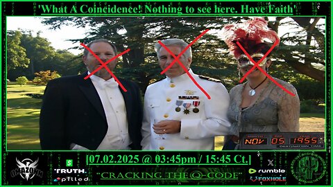 "CRACKING THE Q-CODE" ~ 'What A Coincidence! Nothing To See Here. Have Faith"