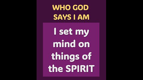 I set my mind on things of the SPIRIT #HolySpirit #Bible #wisdom #God #Jesus #love