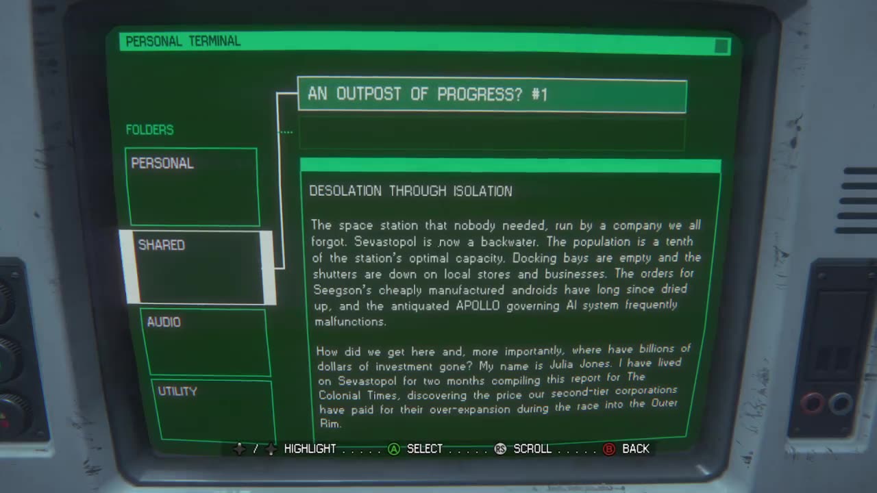 TWO STEPS FORWARD, ONE STEP FOLLOWED | Alien: Isolation Part 2