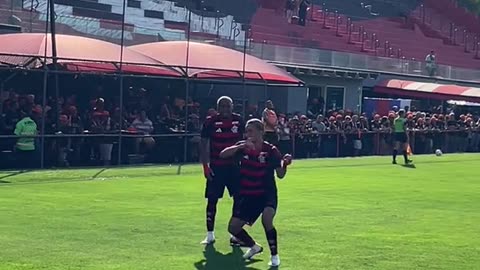 Ele jogou uma pedra na janela deles😂 #SouFlamengo