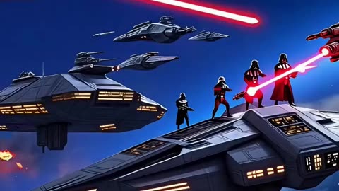 Epic Space Battle | Laser Sword Duels & Spacecraft Dogfights | Star Wars Style Short