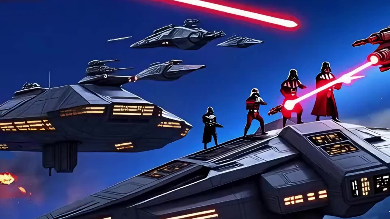 Epic Space Battle | Laser Sword Duels & Spacecraft Dogfights | Star Wars Style Short