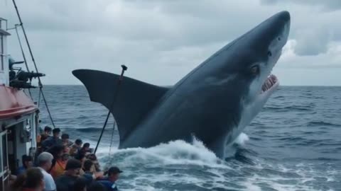 GIANT WHALE BREACHES! Enormous Whale Breaches in Storm Unbelievable Moment Captured! #shorts