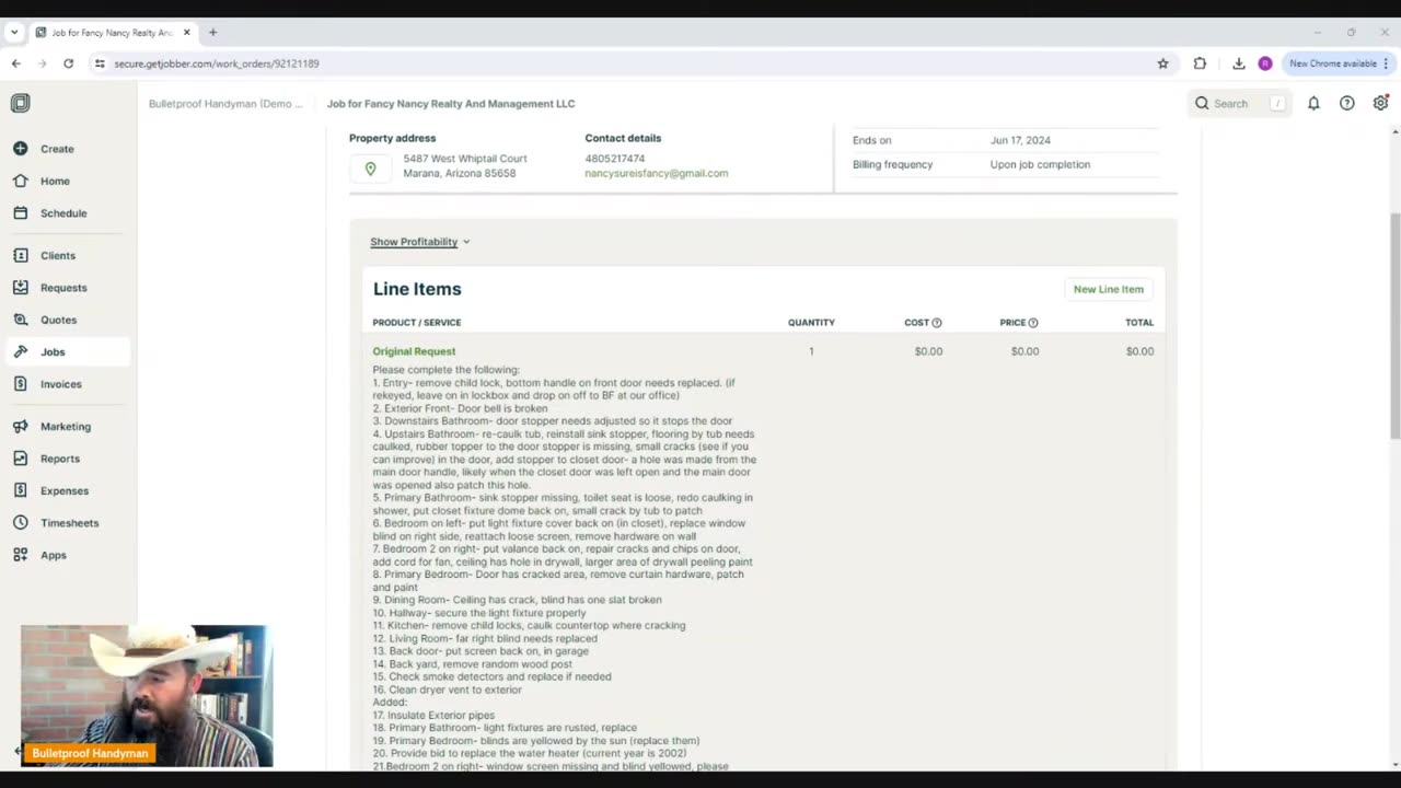 Invoicing Today's Live Streamed Move Out