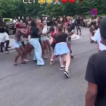 Sigh.....yet another massive sheboon/negro fight