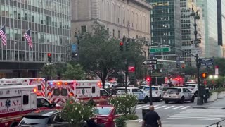 Massive police response to reported active shooter in Manhattan