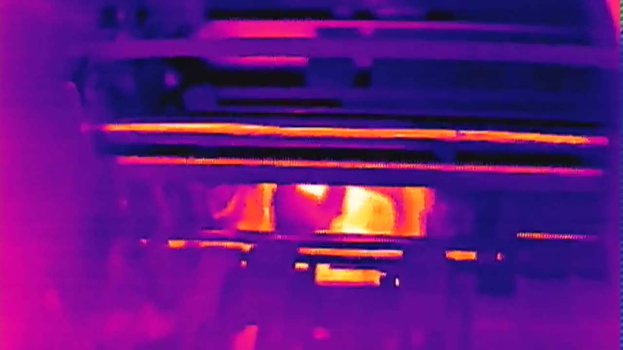 Faulty HP F4180 printer power up thermal camera view