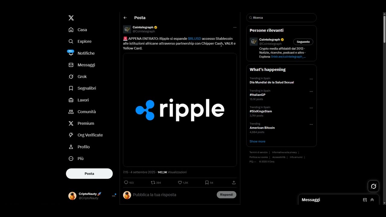 XRP conquista TUTTI!