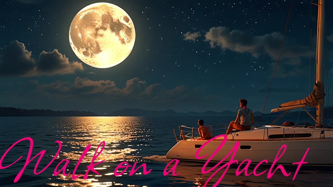 Electronic Music. Song Walk on a Yacht.