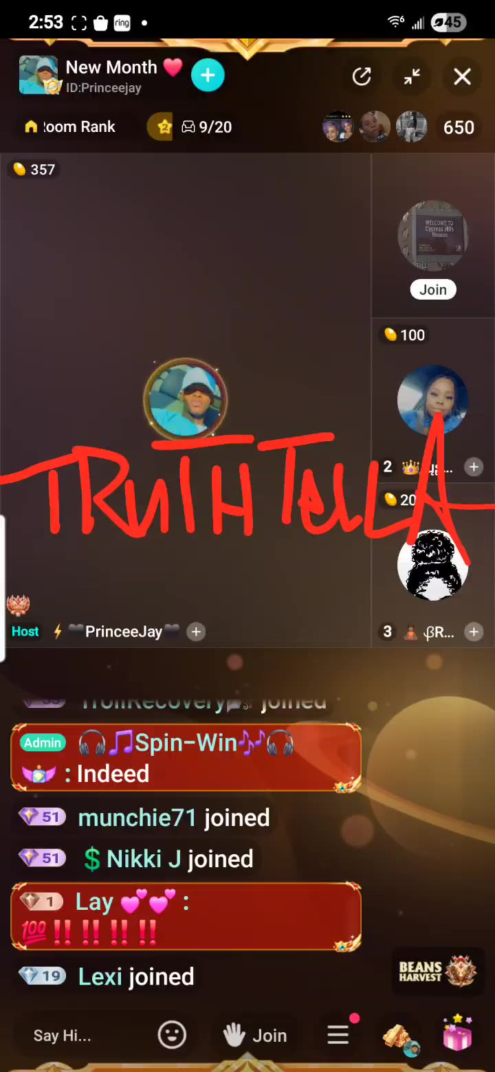 MESSY CALLER ASKED BROWNIE BITES TO TALK TO PRINCEJAY WELP HERE YOU GO