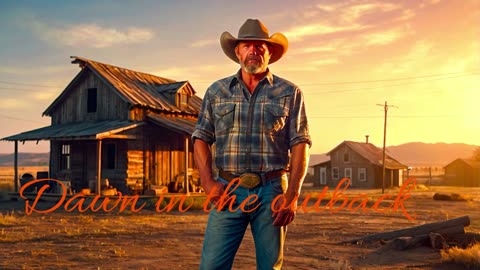 Country. Song Dawn in the outback.