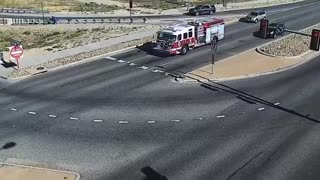 20-year-old Javohir Asrorov cut off a fire truck responding to an emergency