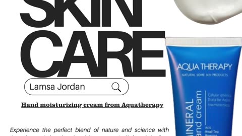 Dead Sea Mineral Hand Cream – Fast Absorbing, Non-Greasy Moisturizer for Dry & Aging Skin