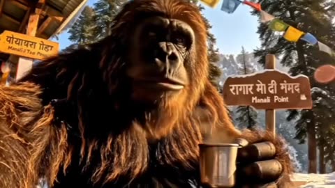 "Tinku Gaya Manali Ghoomne ❄️🐵 | Snow Mein Bandar Ki Masti | Mountain Vlog 2025"