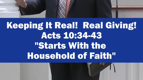 Real Giving Starts with the Household of Faith