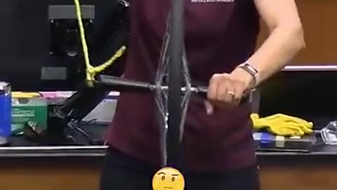 Shocking: Does the spinning wheel defy gravity? No! It obeys #physics! #funny #f