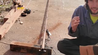 repurposing pipe for train tracks