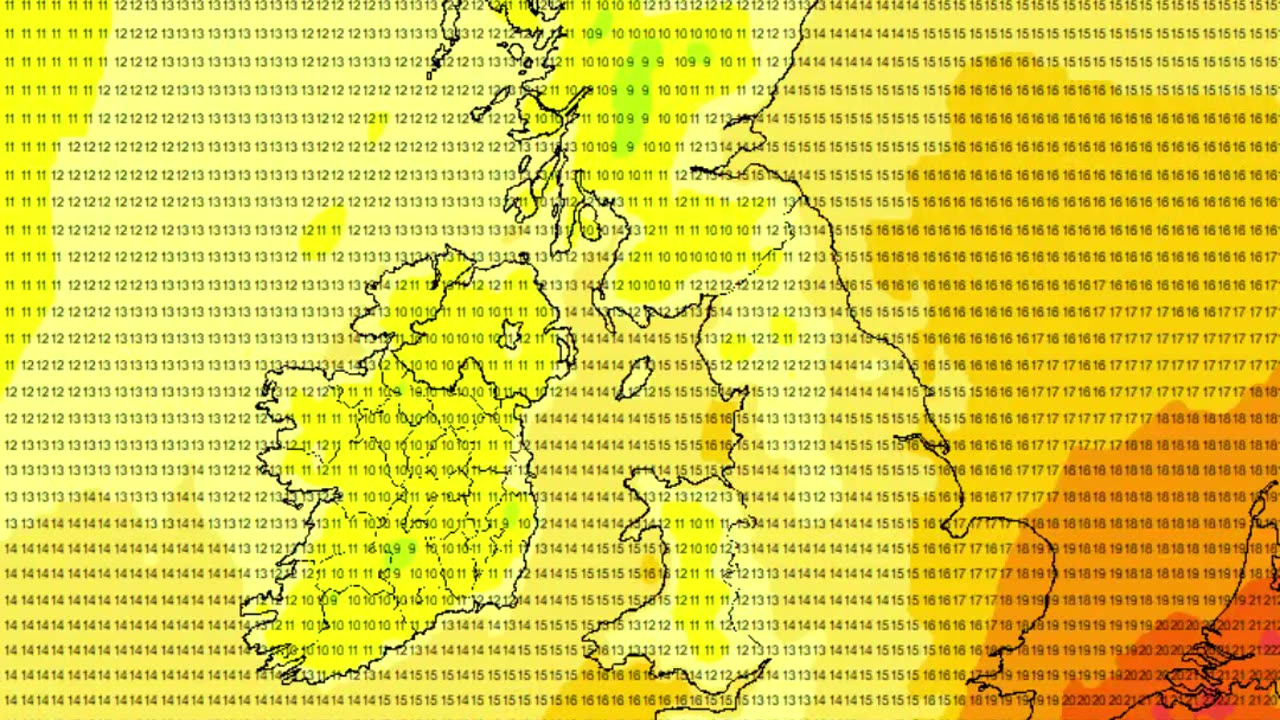 10-Day Weather Charts for Ireland (29 August 2025)